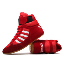 Load image into Gallery viewer, Red Boxing Shoes