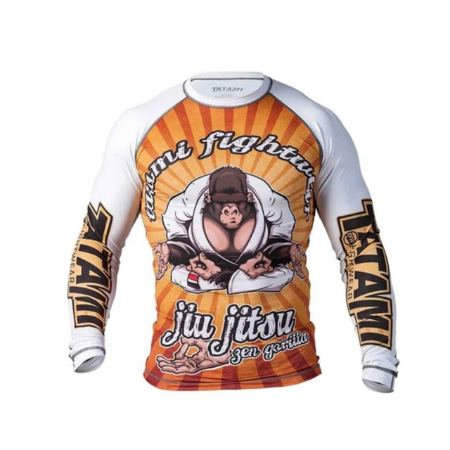 Monkey Pattern Slim Fit Spor Top
