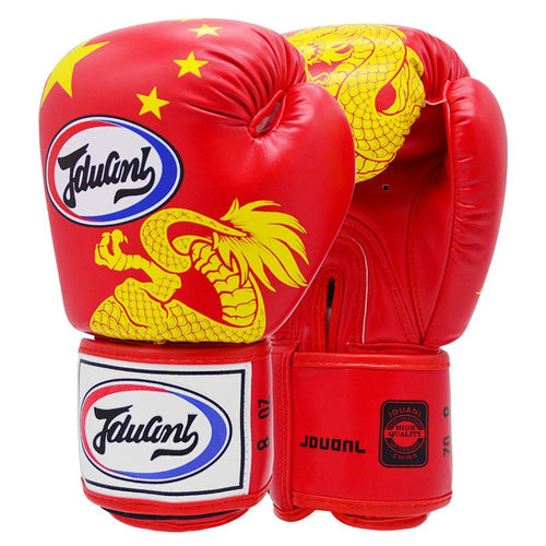 JDUANL Dragon Pattern Boxing Gloves